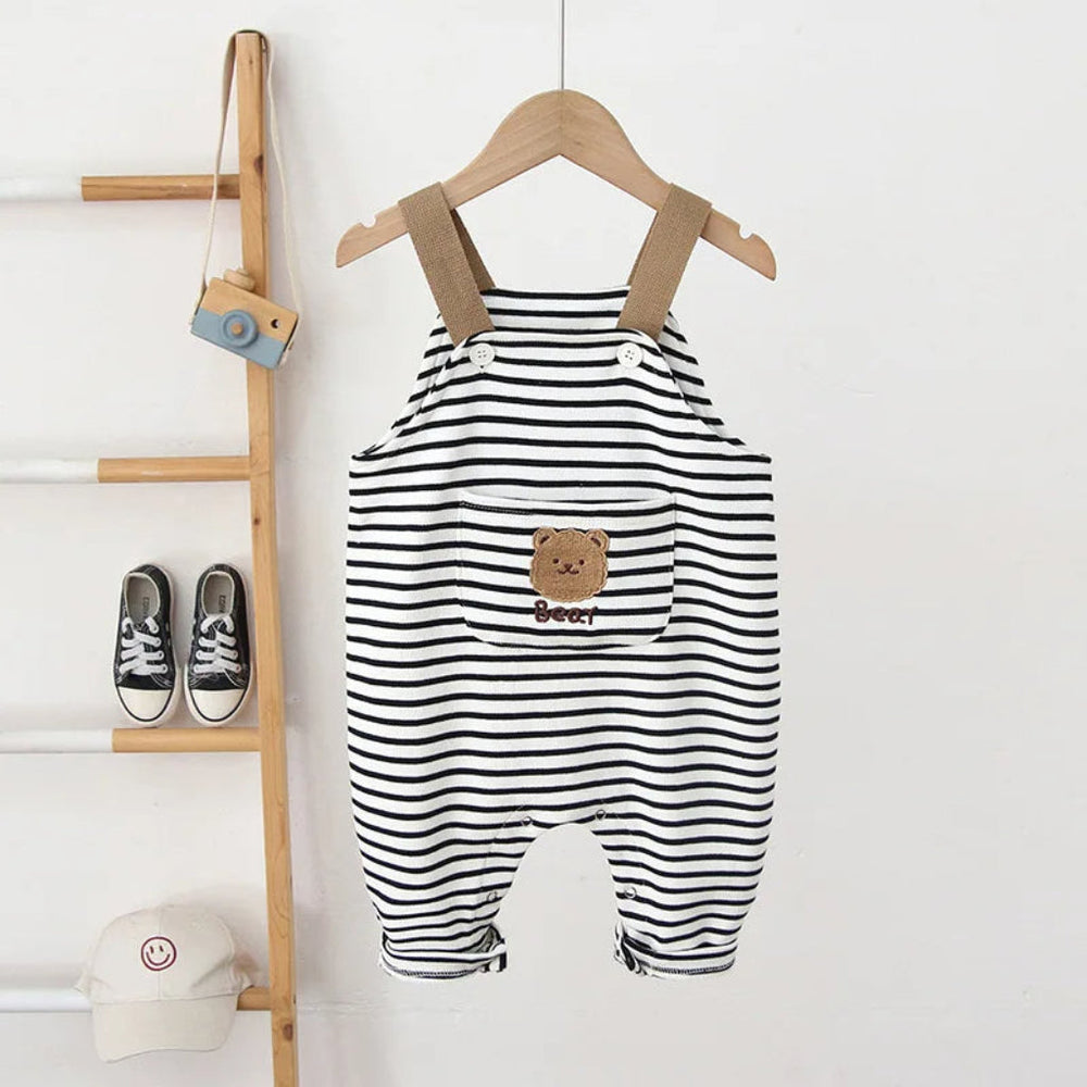 30 Unisex Striped Boho Overalls