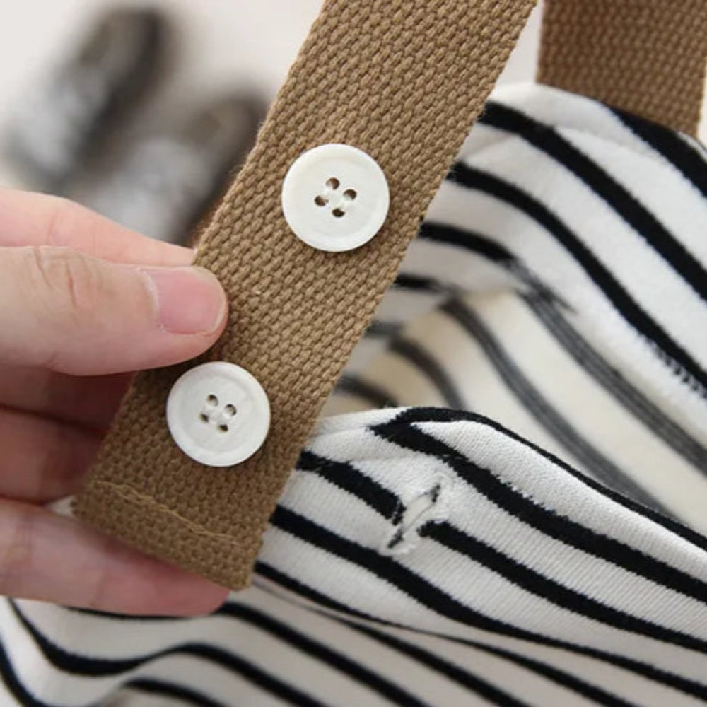 30 Unisex Striped Boho Overalls